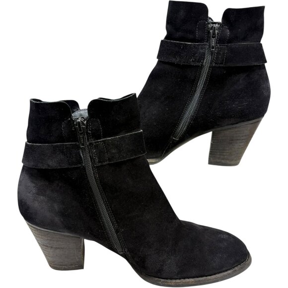 Paul Green Dallas Oiled Suede Dual Zip Ankle Boot - Picture 8 of 10